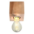 Faretto da superficie in legno marrone, Anniko