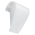 Applique da parete in vetro bianca, Matias