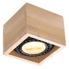 Faretto da superficie in legno marrone, Alfons