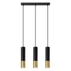 Lampada a sospensione in alluminio dorata, Hediye