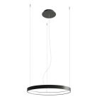 Lampada a sospensione in alluminio nera, Ringo, 30W, 3000K LED