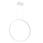 Lampada a sospensione in alluminio bianca, Ringo, 50W, 3000K LED