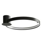 Plafoniera in alluminio nera, Ringo, 30W, 3000K LED