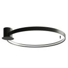 Plafoniera in alluminio nera, Ringo, 50W, 3000K LED