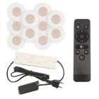 10 faretti da incasso bianchi per veranda Dico, IP65, con set di connessione e telecomando