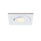 Rona faretto da incasso orientabile quadrato per veranda, IP44, dimmerabile, bianco