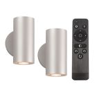 2 lampade da esterno Salar, 12V, con set di connessione e telecomando