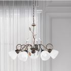Lampadario classico color ruggine, Astrid