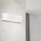 Lampada da parete up down bianca in vetro, Tomaso, 3,1W, 3000K LED