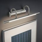 Lampada per quadri classica in nichel, Marino, 8W, 3000K LED