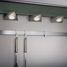 Luce sottopensile cucina in nichel metallo, Zerdali, 3W, 3000K LED, con interruttore