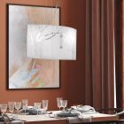 Lampada a sospensione moderna bianca, Antoine