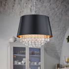 Lampada a sospensione moderna cromata, Asiya
