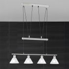 Lampada a sospensione classica in nichel, Portland