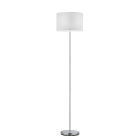 Lampada da terra in nichel metallo, Ledbury, con interruttore