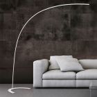Lampada ad arco moderna bianca, Libro, 18W, 3000K LED, con interruttore