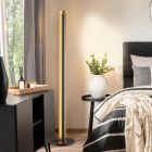 Lampada da terra moderna nera, Baruch, 15W, 3000K LED, con interruttore