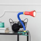 Lampada da tavolo per bambini multicolore in plastica, Helin, con interruttore