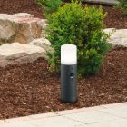 Lampione da giardino con sensore di movimento moderno antracite, Fjelso, IP44