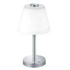 Lampada da tavolo moderna cromata, Liv, 4W, 3000K LED, con interruttore