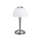 Lampada da tavolo classica in nichel, Daphne, 4W, 3000K LED, con interruttore
