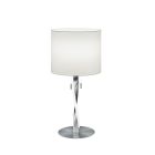 Lampada da tavolo moderna in nichel, Ramten, 3W, 3000K LED, con interruttore a strappo