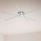 Plafoniera design in nichel, Gottrup, 8,5W, 3000K LED