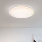 Plafoniera bianca in plastica, Yafu, 80W, bianco regolabile tra caldo e freddo LED, con telecomando