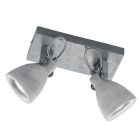 Faretto da soffitto in cemento grigio, Lamija