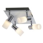 Faretto da soffitto grigio in vetro, Morely, 4,3W, 3000K LED