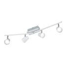 Faretto da soffitto bianco in vetro, Laysha, 6W, 3000K LED