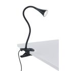Faretto con pinza nero in plastica, Yelaisa, 3W, 3000K LED, con interruttore