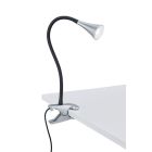 Faretto con pinza grigio in plastica, Yelaisa, 3W, 3000K LED, con interruttore