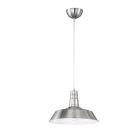 Lampada a sospensione industriale in nichel, Yanaisha