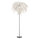 Lampada da terra retrò cromata, Urwa, con interruttore