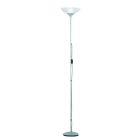 Lampada da terra grigia in plastica, Willem, con interruttore