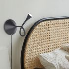Lampada da tavolo moderna nera, Yelaisa, 3W, 3000K LED, con interruttore