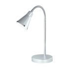 Lampada da scrivania grigia in plastica, Taimi, 3,8W, 3000K LED, con interruttore