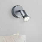 Faretto da parete moderno argento, Belal