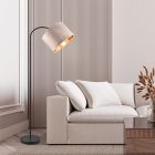 Lampada ad arco moderna beige, Ercan