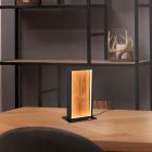 Lampada da tavolo legno design, Tanneke, 10,5W, 3000K LED, dimmer in 3 fasi