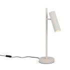 Lampada da tavolo moderna grigia, Sieb, con interruttore