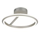 Lampada da soffitto moderna in nichel, Jiry, 34W, white switch LED, dimmer in 3 fasi