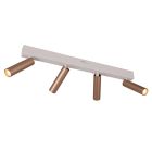 Faretto da soffitto moderno marrone, Smail, 5,5W, white switch LED, dimmer in 3 fasi