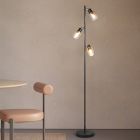 Lampada da terra moderna nera, Constantijn, con interruttore