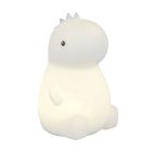 Lampada da tavolo per bambini bianca in plastica, Vedat, 0,5W, RGBW LED, con interruttore