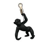 Lampada da tavolo nera in plastica, Macaca