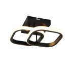 Lampada da soffitto design nera, Yasser, 7W, 3000K LED