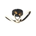 Lampada da soffitto design nera, Wiard, 7W, 3000K LED