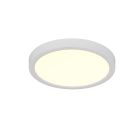Plafoniera moderna bianca, Zayd, 18W, white switch LED, dimmer in 3 fasi